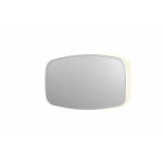 INK SP30 spiegel - 140x4x80cm contour in stalen kader incl indir LED - verwarming - color changing - dimbaar en schakelaar - mat wit SW956035