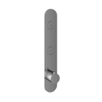 Hotbath Cobber Afbouwdeel inbouwthermostaat - met 2 pushbuttons verticale plaatsing - hoogglans chroom SW229941