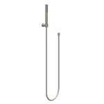 IVY Ensemble de douchette - modèle à barre - avec support mural réglable - flexible de douche 150cm - modèle à barre - 120cm - Nickel brossé PVD SW1031575