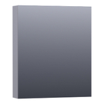 BRAUER Plain Spiegelkast - 60x70x15cm - 1 linksdraaiende spiegeldeur - MDF - mat grijs SW393125