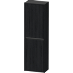 Duravit Ketho.2 Halfhoge kast - met 2 deuren - 40x132x24cm links - met tip oneiken - mat zwart eiken SW772785