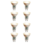 Luedd Lampe LED - lot de 8 - GU10 - 7w - 2700K - 500LM - à intensité réglable SW1211299