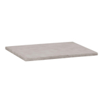 BRAUER Concrete Plan vasque 59.5x45.7x2.5cm Béton revêté Gris mêlé SW416511