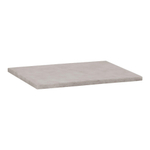 Saniclass Concrete Wastafelblad - 60x46x3cm - zonder kraangat - gecoat beton grijs gemêleerd SW416511