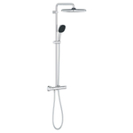 Grohe Vitalio Comfort 250 Douchesysteem - thermostatisch - hoofddouche 1 straalsoort - handdouche 2 straalsoorten - chroom SW1028082