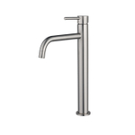 Fortifura Calvi Slim Wastafelkraan - 32cm - verhoogd - opbouw - PVD - geborsteld RVS SW377859