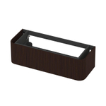 INK Concept R Meuble sous-lavabo - 120x45x35cm - 1 tiroir - poignées en saillie - fraisé - coins arrondis - MDF - dark veneer SW1405499