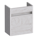 BRAUER Adore Wavy meuble sous-lavabo lave-mains - 40x45x22cm - avec 1 porte sans poignée ouvrant à gauche Forest Seashell SW1198466