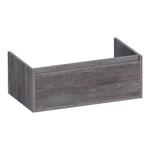 BRAUER Hope meuble sous-lavabo - 80x30x45,5cm - 1 tiroir softclose sans poignée - 1 découpe pour siphon - Driftwood SW1198851