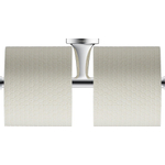 Duravit Starck T Porte-rouleau de papier toilette - double - sans clapet - chrome SW297077