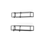 Umbra Cubiko panier de douche 32x12x10cm set de 2 fer noir SW719924