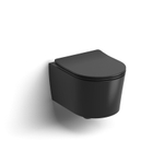 Clou InBe hangtoilet – compact – spoelrandloos – 36,5 x 48 cm – met softclose zitting – mat zwart SW993248