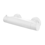 Hotbath Cobber mitigeur de douche thermostatique avec raccord inférieur de flexible de douche demi-pouce blanc mat SW73637