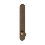 Hotbath Cobber Afbouwdeel inbouwthermostaat - met 2 pushbuttons verticale plaatsing - verweerd messing verouderd goud SW229946