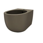 QeramiQ Élan Bidet - 53x36cm - mat caffé (bruin) SW1467749
