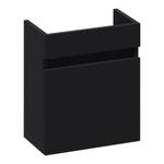 BRAUER Solution Fonteinonderkast - 40x45x22cm - 1 linksdraaiende deur - MDF - mat zwart SW522726