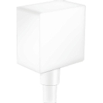 Hansgrohe Fixfit Square muuraansluitbocht - met terugslagklep - mat wit SW297540