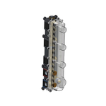 Hotbath Push Button inbouwdeel - 3 stopkraan SW229622