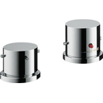 AXOR Starck jeu de finition pour mitigeur thermostatique de bord de baignoire 2 trous chrome 0460425