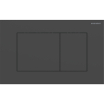 Geberit Sigma40 plaque de commande - chasse à 2 touches - extra plate - boutons carrés - inox - easy to clean - noir mat SW1236999