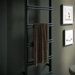 Instamat emma radiateur de salle de bain 159.2x40cm 2 aansl. ½'' incl. supports muraux noir mat SW798743