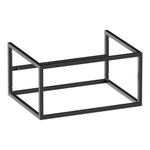 BRAUER Believe cadre - 59x30x45.5cm - sans plateau de base gunmetal brossé SW1198719