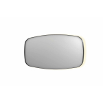 INK SP30 spiegel - 160x4x80cm contour in stalen kader incl indir LED - verwarming - color changing - dimbaar en schakelaar - geborsteld metal black SW955811