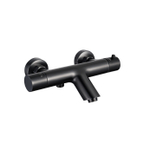 Fortifura Calvi thermostatische badkraan - mat zwart SW720224