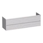 BRAUER Joy Wavy meuble de salle de bains sous lavabo 160 4 tiroirs à fermeture en douceur - sans poignées - 2 découpes pour siphon - Forest Seashell SW1201375