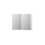 INK SPK2 spiegelkast – 100x74x14 cm – 2 deuren, dubbelzijdige spiegeldeuren – Wit hoogglans SW353375