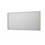 INK SP32 spiegel - 160x4x80cm rechthoek in stalen kader incl indir LED - verwarming - color changing - dimbaar en schakelaar - geborsteld RVS SW956203