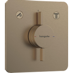 Hansgrohe DuoTurn Q Inbouw mengkraan - voor 2 functies - geborsteld brons SW918513