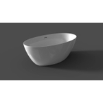 Zeza Marrono Baignoire îlot - 170x82cm - siphon - Acrylique - blanc brillant SW276847