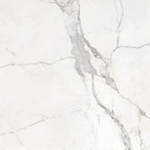 Terravito Alpuro carrelage mural et de sol - 120x120cm - 9mm - carré - rectifié - aspect marbre - blanc/noir mat SW492777
