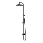 Hotbath Cobber ensemble de douche, douche de tête 30cm et flexible de douche 1,5mtr avec douchette à main noir chrome SW440572