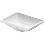 Duravit Philippe Starck 3 lavabo encastré par le dessous sans trou de robinet 49x36cm avec Wondergliss blanc 0313920