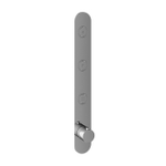 Hotbath Cobber Afbouwdeel inbouwthermostaat - met 3 pushbuttons verticale plaatsing - hoogglans chroom SW229956