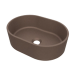 Arcqua Case Opbouw Waskom - ovaal - 40x28cm - mat chocola SW1584230