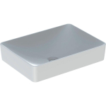 Geberit VariForm lavabo à poser rectangulaire sans trou de robinetterie sans trop-plein 55x40x15.8cm blanc 500779012 SW417269