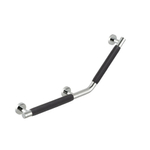 Geesa Comfort & Safety Barre murale 135° - Droite Chrome (y compris poignées antidérapantes) SW334341
