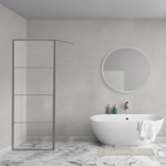 Aqua Vista Triple 70x200 cm, incl. barre murale Gun Metal Light SW969964