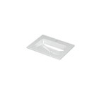 Ink aspekt lavabo 60x1,5x45cm 1 trou pour robinet évier porcelaine blanc brillant SW439683