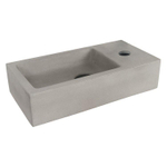 Differnz Hura fontein - 38x18x9cm - Rechthoek - 1 kraangat - Beton - grijs SW542688