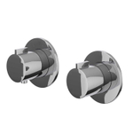 IVY Pact Partie apparente - pour mitigeur thermostatique encastré - inverseur 2 voies arrêt/inversion - Symmetry - rosace ronde - Chrome SW1031050