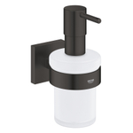 GROHE Start Cube distributeur de savon - 160ml - carré - avec support - noir mat SW1126274