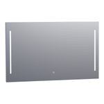 BRAUER Pyrite miroir - 120x70cm - rectangulaire - avec éclairage LED direct avec fonction de variation et commande tactile SW278197