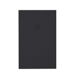 ZEZA Grade douchevloer - 120x200cm - antislip - antibacterieel - mineraalmarmer - rechthoek - mat zwart SW1244866