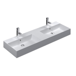 Thebalux wastafel model Cube 2x kom 2x kraangat SW766510