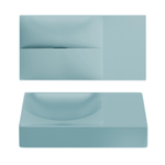 Clou Vale lave-mains 38 cm sans trou de robinet à droite mat bleu céramique SW809552