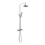 Hotbath Cobber X SDS9 - thermostatische regendoucheset - met 20cm ronde hoofddouche ronde handdouche - hoogglans chroom SW440505